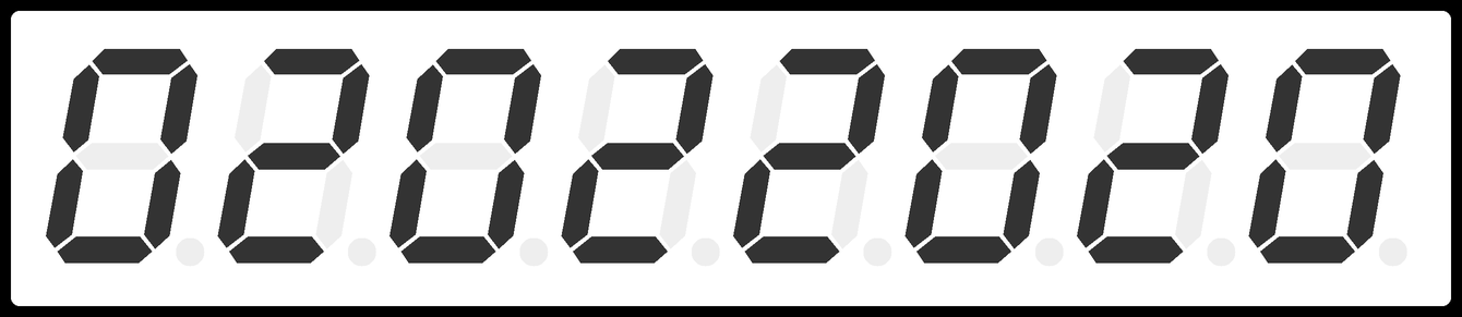Date 02-02-2020 (MM-DD-YYYY) shown in a seven-segment display