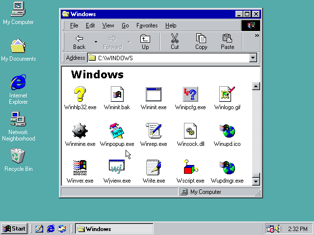 A screenshot of Windows directory