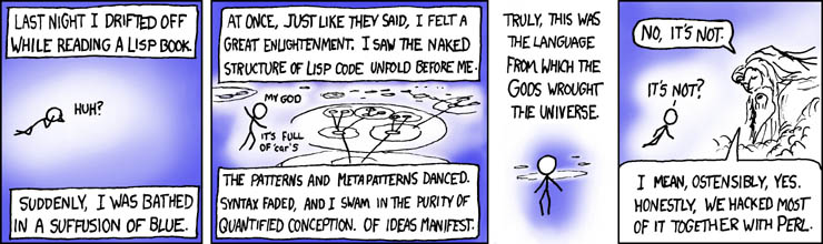 XKCD comic on Lisp